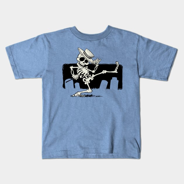 Mr. Bone Jangles Kids T-Shirt by EricScalesCartoons